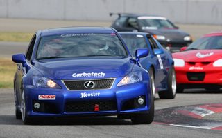 Illustration for article titled Street Legal Lexus IS-F Owns Dedicated Race Cars In Time Trials